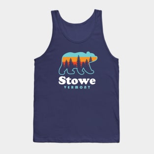 Stowe Vermont Bear Mountains Hiking Skiing VT Tank Top